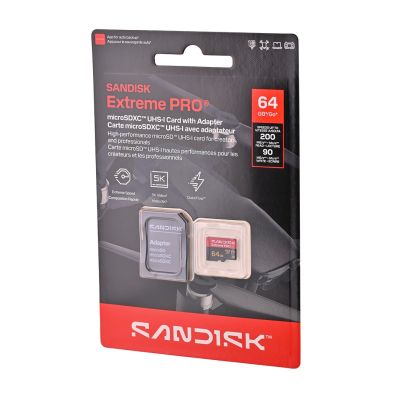 5. Sandisk Extreme Pro microSD UHS-I 64GB microSD 200MB/s(R) / 90MB/s(W)