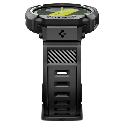 6. Spigen Rugged Armor Pro Armband für Samsung Galaxy Watch 8 44 mm – Mattschwarz