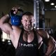 43. HMS KNV08 BLUE vinylbeschichtete Kettlebell aus Gusseisen 
