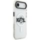 4. Karl Lagerfeld IML Choupette Sketch Logo MagSafe iPhone Air Hülle - Transparent