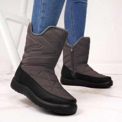 11. NEWS W EVE309B wasserdichte Schneestiefel grau 