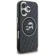 4. Karl Lagerfeld IML Glitter Karl & Choupette Heads Logo MagSafe Hülle für iPhone 16 - Schwarz