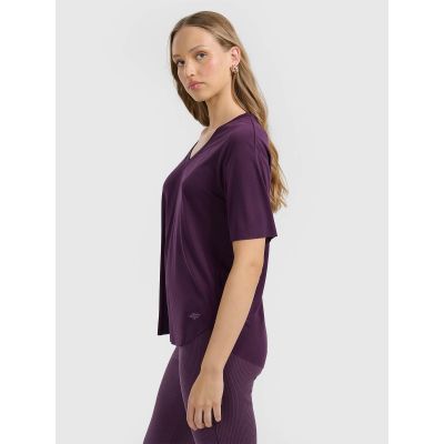 3. Oversize-T-Shirt für Damen aus Modal 4F 4FRAW25TTSHF3283-50S