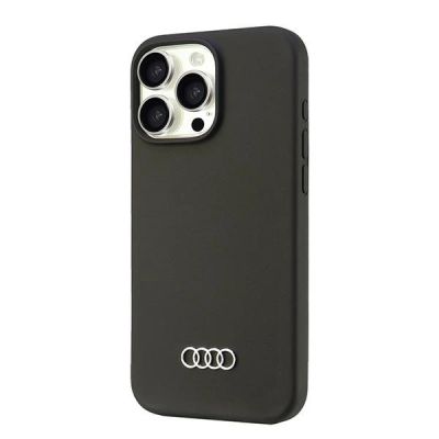 3. Audi Silikonhülle iPhone 16 Pro Max 6,9" schwarz/schwarz Hardcase AU-LSRIP16PM-Q3/D1-BK