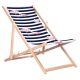 GRÜNBLAUER KLASSISCHER BEECHEN-DECKSTUHL MIT FLAMINGO-DRUCKMUSTER GB183 FLAMINGO
