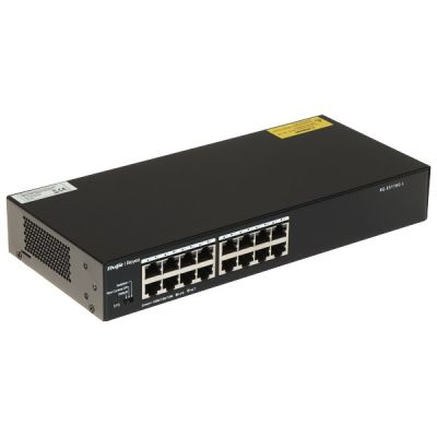 10. Ruijie Networks RG-ES116G-L Unmanaged Netzwerk-Switch L2 Gigabit Ethernet (10/100/1000) Schwarz