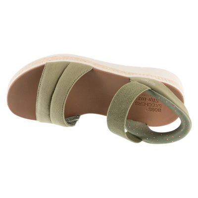 3. Skechers Slip-Ins: BOBS Sun Ray 114413-OLV Grün Größe 36