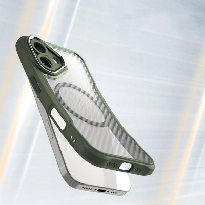 4. Leading Series MagSafe Silikonhülle für iPhone 16 – grün