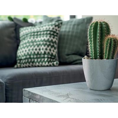 8. MATE Blumentopf in Betonoptik, 14 cm, Anthrazit