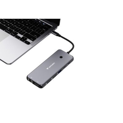 8. Verbatim CMH-14 USB Typ-C Adapter 5000 Mbit/s Silber