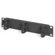 15. 10"-Netzwerkset: 12 HE Wandschrank, Ablage, Steckdosenleiste, 8-Port-Switch, Cat.6-Anschlussfeld, schwarz