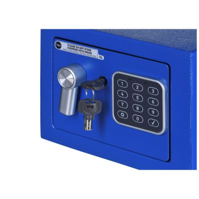 6. Yale Mini-Elektroniksafe Blau YSV Mini blau Basissafe