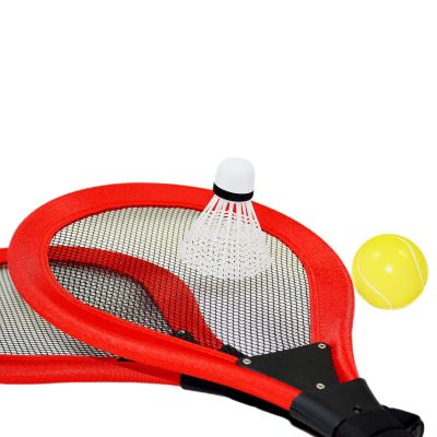 11. ENERO TOYS SET MIT 2 SCHLÄGERN, FLIEGER UND BALL FÜR TENNIS UND BADMINTON