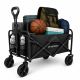 2. Wozinsky WZP-80 Strand-, Touristen- und Gartenwagen, robust, breite Räder, bis 80 kg - schwarz