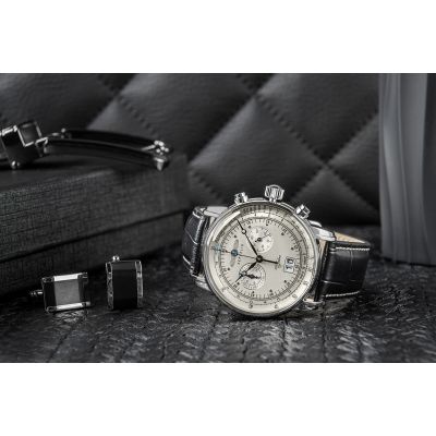 5. Herrenuhr ZEPPELIN 100 Yahre 7690-1 + Box