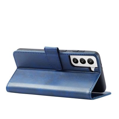 5. Magnethülle Elegant Case Cover Flip Cover Samsung Galaxy S22+ (S22 Plus) Blau