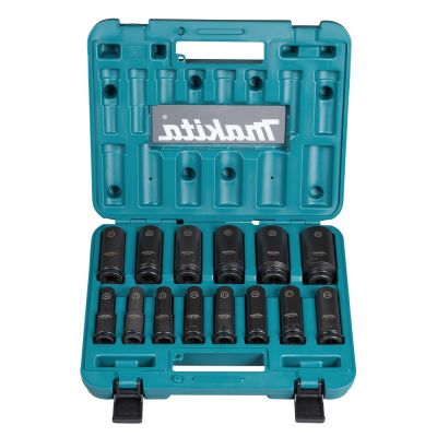 Makita E-16586 Schlagschrauber-Steckschlüsselsatz Schwarz, Grün