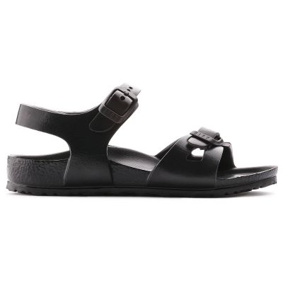 6. Birkenstock RIO KIDS EVA Black schmale Kindersandalen (0126113)