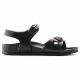 6. Birkenstock RIO KIDS EVA Black schmale Kindersandalen (0126113)