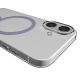 5. Puro Lite Mag TPU+PC-Hülle kompatibel mit MagSafe für iPhone 17 – Transparent mit rosa Ring