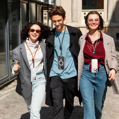 4. Tech-Protect C1S Seil-Umhängegurt – Schwarz