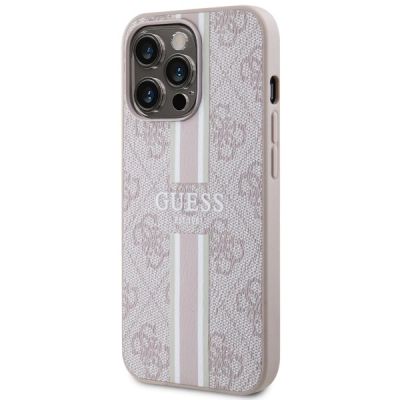 2. Guess GUHMP13LP4RPSP iPhone 13 Pro / 13 6,1" rosa/rosa Hartschale 4G bedruckte Streifen MagSafe