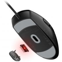 Corsair M55 Gaming-Maus, rechte Seite, USB Typ-A, optisch, 16000 DPI