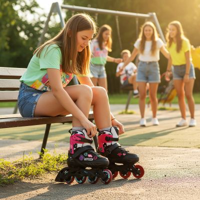 2. NA2053A VIBE PINK ROLLERSCHUHE GRÖSSE S (33-36) NILS EXTREME