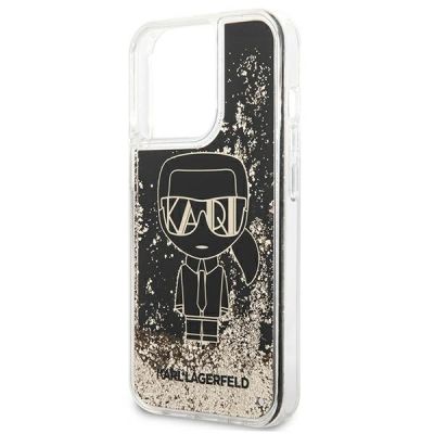 6. Karl Lagerfeld Liquid Glitter Gatsby Case für iPhone 13 Pro / iPhone 13 - Schwarz