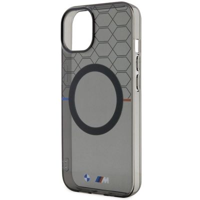 6. BMW Pattern MagSafe Hülle für iPhone 14 Plus – grau