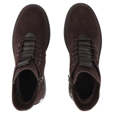 5. Braune Damen-Ankle-Boots aus Leder, Modell Filippo DBT8196