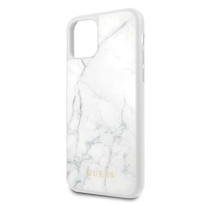 3. Guess Marble Case für iPhone 11 Pro - Weiß