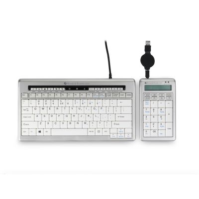 3. BakkerElkhuizen S-board 840 Numerischer Ziffernblock PC USB Hellgrau, Weiß