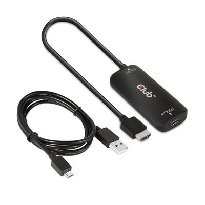 12. CLUB3D CAC-1336 Kabeladapter 1m HDMI + USB Typ-C Schwarz