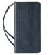 4. Magnet Strap Case für iPhone 13 Pro Max Tasche Wallet + Mini Lanyard Anhänger Blau