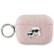 Karl Lagerfeld Monogram Karl & Choupette Head Case für AirPods Pro 2 – Rosa