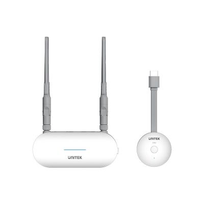 4. Unitek Drahtloser HDMI-Sender und -Empfänger, Reichweite bis zu 50 m, weiß