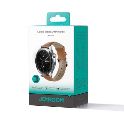 9. Joyroom Classic Series JR-FC2 Pro Smartwatch mit Anrufannahmefunktion – Silber