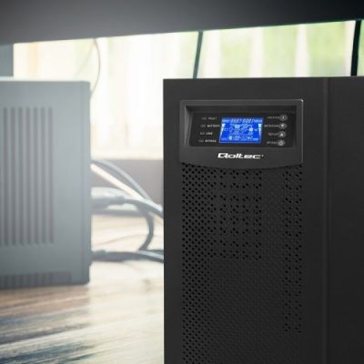 4. Qoltec Online-USV | Reine Sinuswelle | 10 kVA | 8 kW | LCD | USB