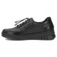 3. Damen-Ledersandalen mit Keilabsatz, schwarz, Filippo DP8102