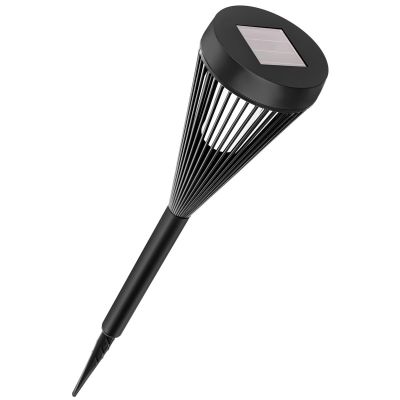 3. 2-in-1 Solar-Taschenlampe mit Flammeneffekt und 12 LEDs