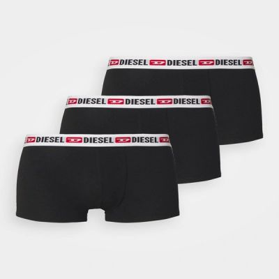 5. Diesel Herren Shawn 3er-Pack Boxershorts Schwarz, modische Baumwolle