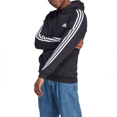 4. adidas Essentials Fleece 3-Streifen Hoodie M IB4028