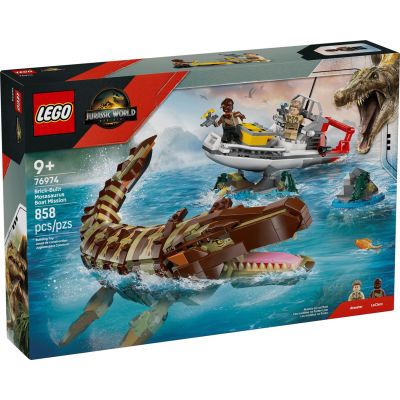 LEGO Jurassic World 76974 – Bootsmission und Mosasaurus-Modell