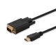 SAVIO CL-103 Adapter (HDMI M - D-Sub (VGA) M; 1,8 m; schwarz)