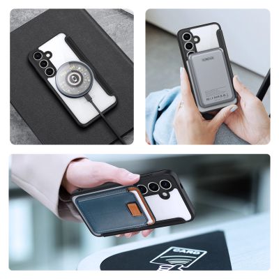 10. Dux Ducis Skin X Pro Hülle für Samsung Galaxy S25 mit MagSafe und Geldbörse – Schwarz