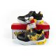 10. Leomil Kinder-Sportschuhe Pokémon-Sneaker, leicht, mit Klettverschluss und LED-Beleuchtung, schwarz-gelb