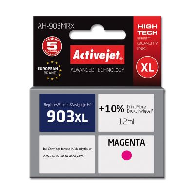 Activejet AH-903MRX Tinte (ersetzt HP 903XL T6M07AE; Premium; 12 ml; rot)