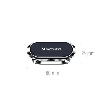 11. Wozinsky Selbstklebende magnetische Autohalterung 360 für Armaturenbrett Silber (WMH-06)