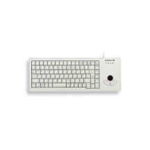 CHERRY XS Trackball-Tastatur Universal USB QWERTZ US Englisch Grau